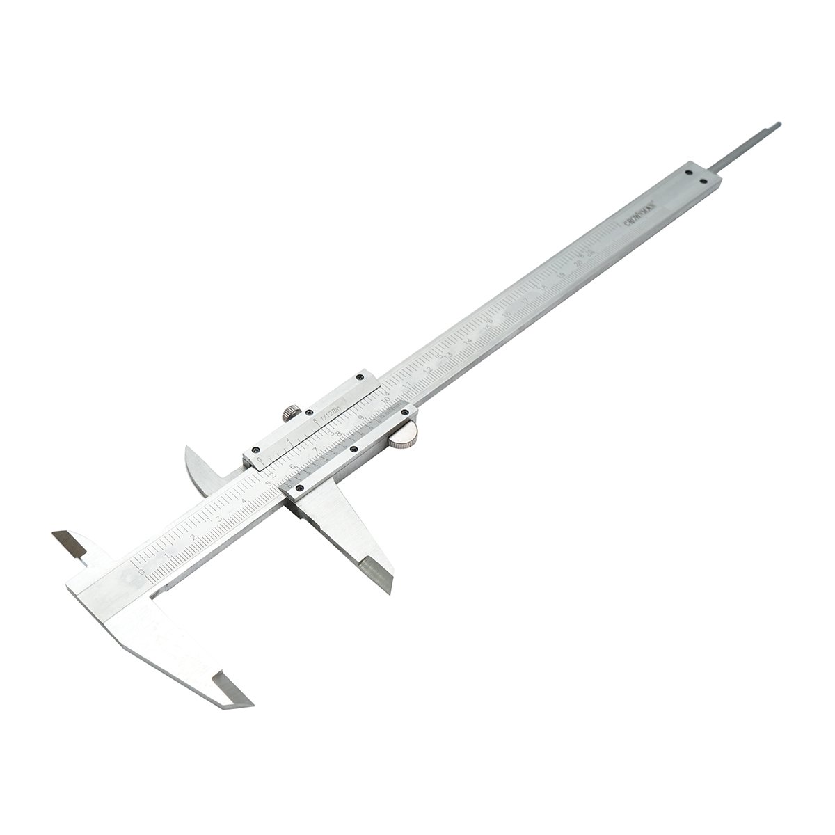 Subler mecanic profesional 200mm, scala gradata in mm/cm/inch, masuratoare interioara, exterioara, adancime Crownman